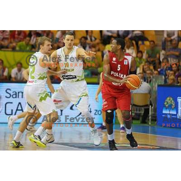 Zoran Dragic of Slovenia in action during basketball match Slovenia vs Poland in preliminary round group C of Eurobasket 2013, played in Arena Zlatorog in Celje, Slovenia on September 9, 2013 