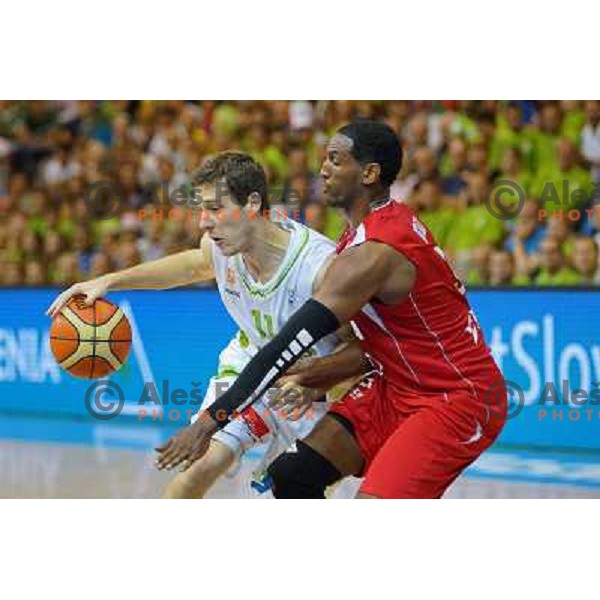 Goran Dragic of Slovenia in action during basketball match Slovenia vs Poland in preliminary round group C of Eurobasket 2013, played in Arena Zlatorog in Celje, Slovenia on September 9, 2013 