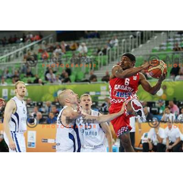 Draper of Croatia in action during basketball match Finland vs Croatia in main round group F of Eurobasket 2013, played in Arena Stozice in Ljubljana, Slovenia on September 12, 2013 
