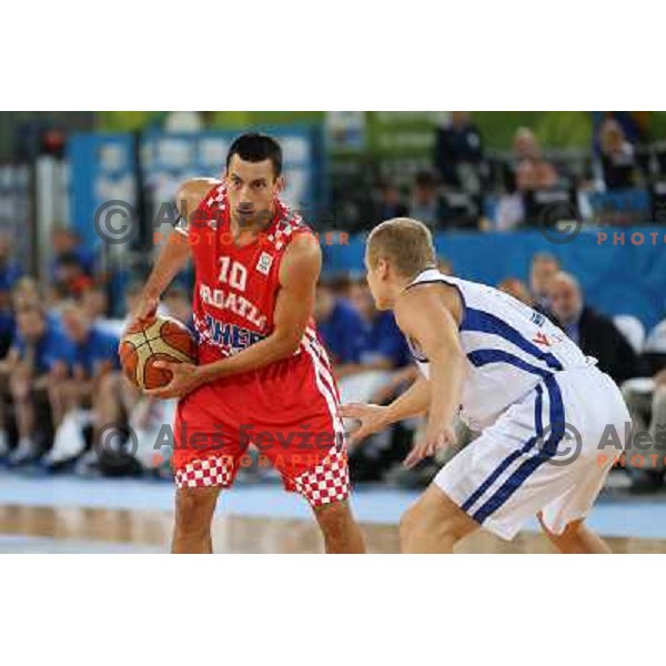 Roko Leni Ukic of Croatia in action during basketball match Finland vs Croatia in main round group F of Eurobasket 2013, played in Arena Stozice in Ljubljana, Slovenia on September 12, 2013 