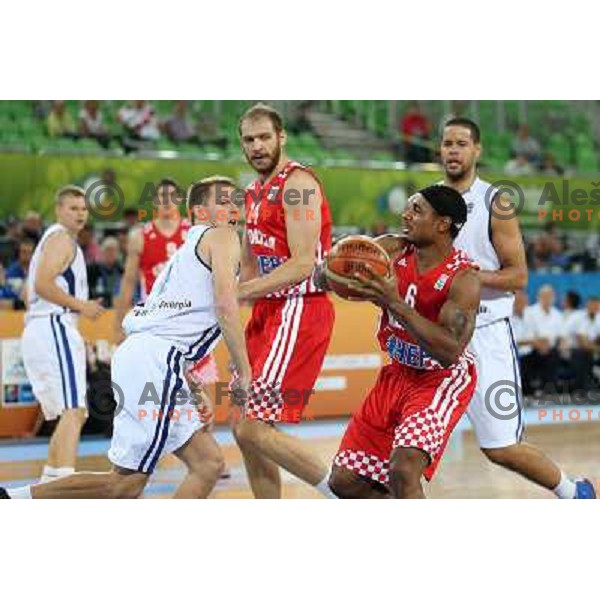 Draper of Croatia in action during basketball match Finland vs Croatia in main round group F of Eurobasket 2013, played in Arena Stozice in Ljubljana, Slovenia on September 12, 2013 