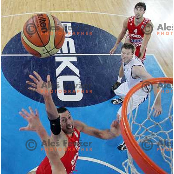 Roko Leni Ukic of Croatia in action during basketball match Finland vs Croatia in main round group F of Eurobasket 2013, played in Arena Stozice in Ljubljana, Slovenia on September 12, 2013 