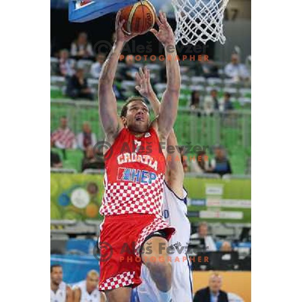 Bojan Bogdanovic of Croatia in action during basketball match Finland vs Croatia in main round group F of Eurobasket 2013, played in Arena Stozice in Ljubljana, Slovenia on September 12, 2013 