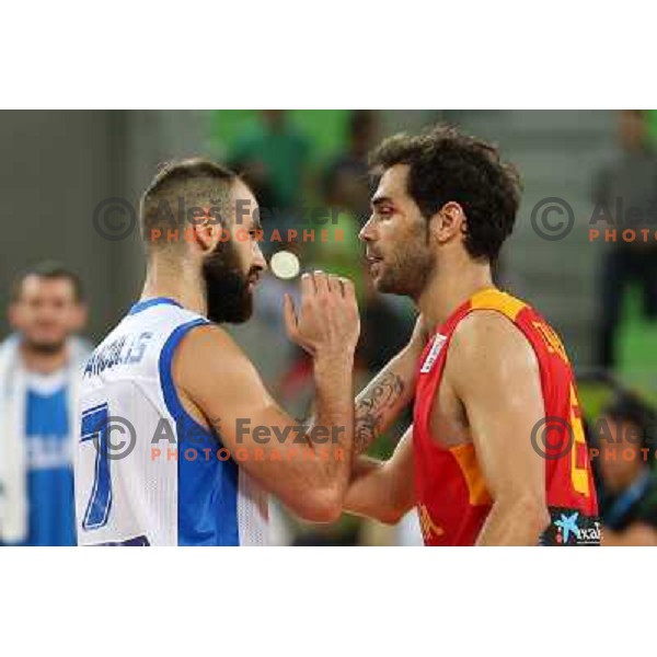 Spanoulis of Greece in action during basketball match Spain vs Greece in main round group F of Eurobasket 2013, played in Arena Stozice in Ljubljana, Slovenia on September 12, 2013 