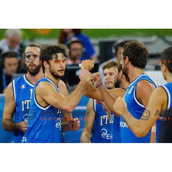Team of Italy during basketball match Slovenia-Italy in main round group F of Eurobasket 2013, played in Arena Stozice in Ljubljana, Slovenia on September 12, 2013 