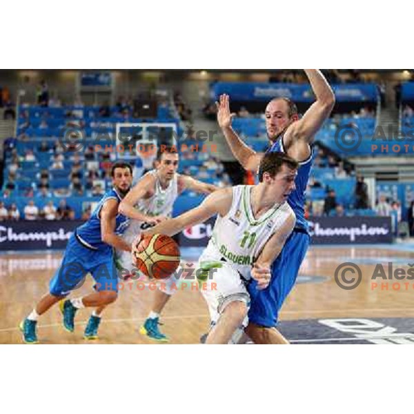 Goran Dragic of Slovenia in action during basketball match Slovenia-Italy in second round group F of Eurobasket 2013, played in Arena Stozice in Ljubljana, Slovenia on September 12, 2013 