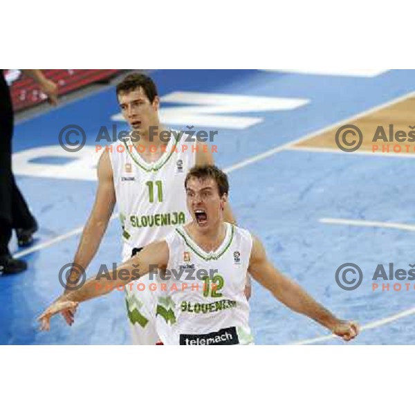 Zoran Dragic of Slovenia in action during basketball match Slovenia-Italy in second round group F of Eurobasket 2013, played in Arena Stozice in Ljubljana, Slovenia on September 12, 2013 