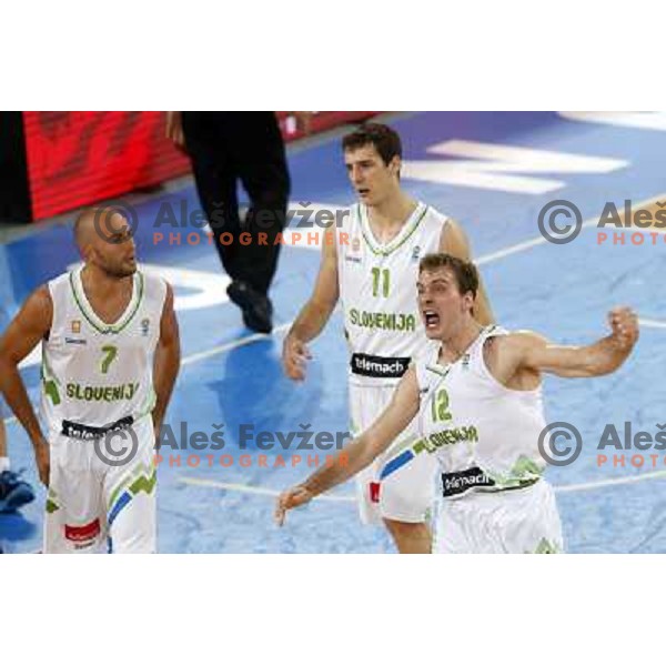 Zoran Dragic of Slovenia in action during basketball match Slovenia-Italy in second round group F of Eurobasket 2013, played in Arena Stozice in Ljubljana, Slovenia on September 12, 2013 