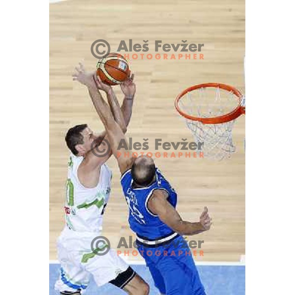 Bostjan Nachbar of Slovenia in action during basketball match Slovenia-Italy in second round group F of Eurobasket 2013, played in Arena Stozice in Ljubljana, Slovenia on September 12, 2013 