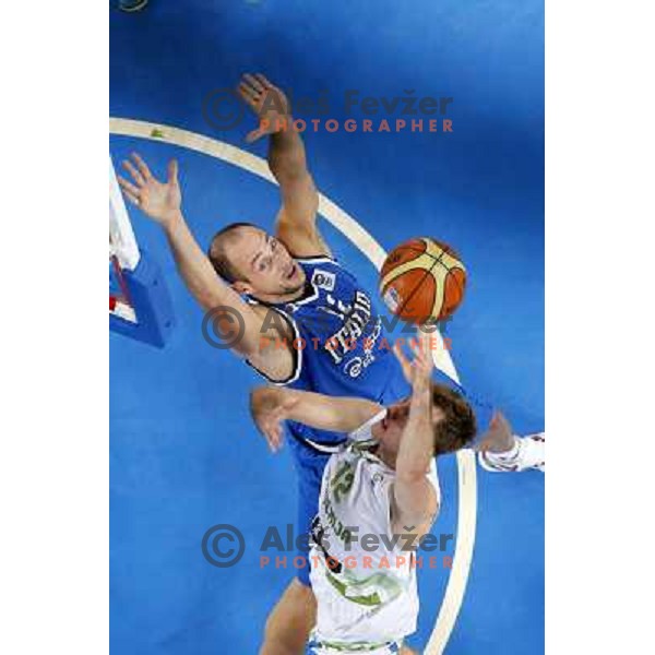 Zoran Dragic of Slovenia in action during basketball match Slovenia-Italy in second round group F of Eurobasket 2013, played in Arena Stozice in Ljubljana, Slovenia on September 12, 2013 