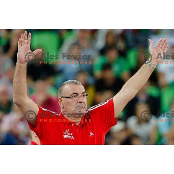of Croatia in action during basketball match Croatia vs Italy in main round group F of Eurobasket 2013, played in Arena Stozice in Ljubljana, Slovenia on September 14, 2013 