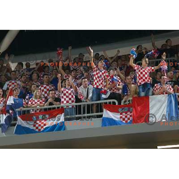 of Croatia in action during basketball match Croatia vs. Italy in main round group F of Eurobasket 2013, played in Arena Stozice in Ljubljana, Slovenia on September 14, 2013 