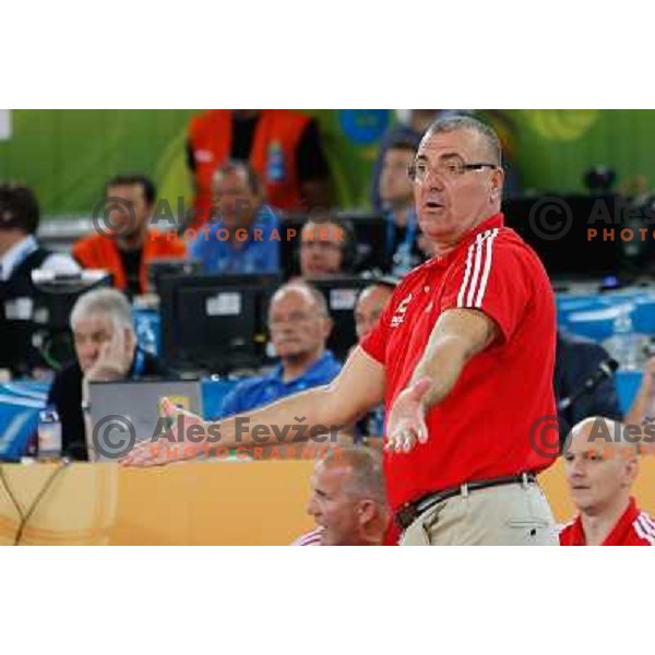 of Croatia in action during basketball match Croatia vs. Italy in main round group F of Eurobasket 2013, played in Arena Stozice in Ljubljana, Slovenia on September 14, 2013 