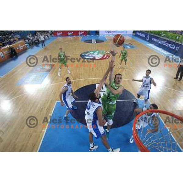 Mirza Begic of Slovenia in action during basketball match Slovenia-Greece in second round group F of Eurobasket 2013, played in Arena Stozice in Ljubljana, Slovenia on September 14, 2013 