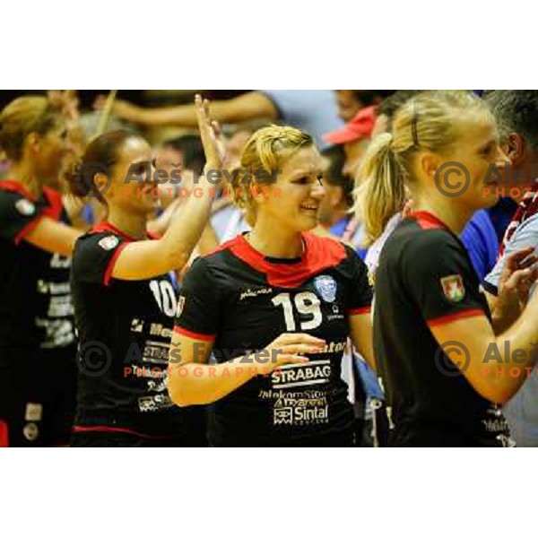 Neli Irman of Krim Mercator in action during handball match between RK Krim Mercator and Hypo at 10. Memorial of Vinka Kandije, played in Galjevica Hall on September 20, Ljubljana, Slovenia 