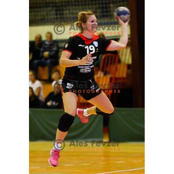Neli Irman of Krim Mercator in action during handball match between RK Krim Mercator and Hypo at 10. Memorial of Vinka Kandije, played in Galjevica Hall on September 20, Ljubljana, Slovenia 