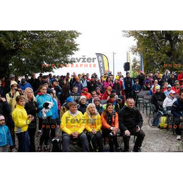 Spectators during 34. Smarna gora mountain race, WMRA Grand Prix- Final on October 5, 2013 in Ljubljana, Slovenija 