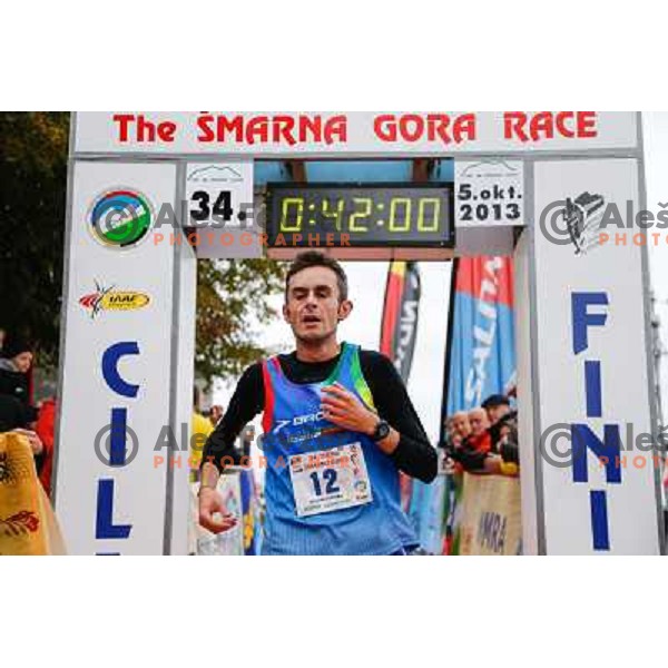 Alex Baldaccini Yossief running during 34. Smarna gora mountain race, WMRA Grand Prix- Final on October 5, 2013 in Ljubljana, Slovenija 