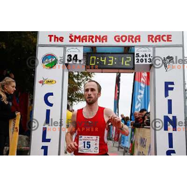 David Schneider running during 34. Smarna gora mountain race, WMRA Grand Prix- Final on October 5, 2013 in Ljubljana, Slovenija 