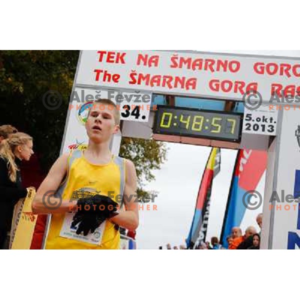 Anze Bozic running during 34. Smarna gora mountain race, WMRA Grand Prix- Final on October 5, 2013 in Ljubljana, Slovenija 