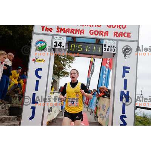 Nik Mernik running during 34. Smarna gora mountain race, WMRA Grand Prix- Final on October 5, 2013 in Ljubljana, Slovenija 