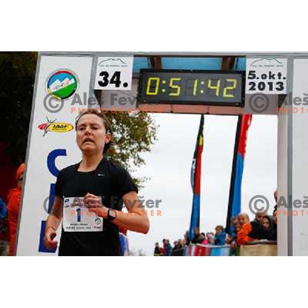 Mateja Kosovelj running during 34. Smarna gora mountain race, WMRA Grand Prix- Final on October 5, 2013 in Ljubljana, Slovenija 
