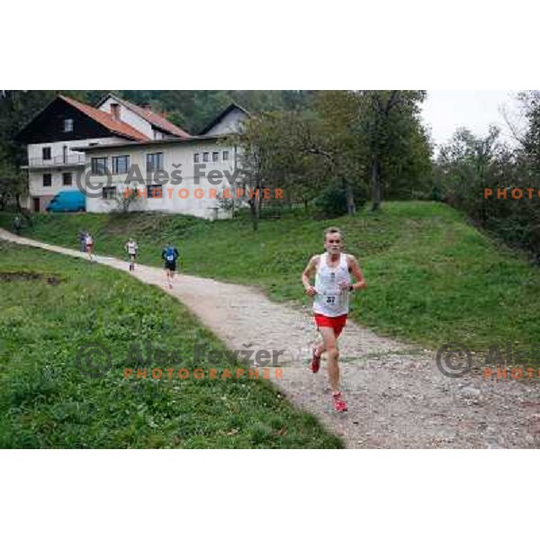 Peter Hodkinson running during 34. Smarna gora mountain race, WMRA Grand Prix- Final on October 5, 2013 in Ljubljana, Slovenija 