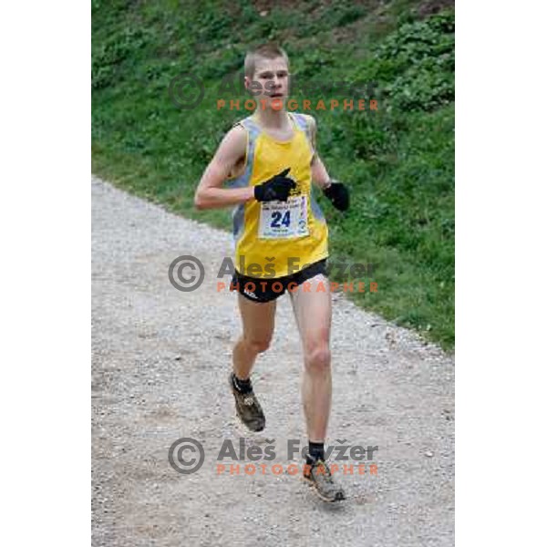Anze Bozic running during 34. Smarna gora mountain race, WMRA Grand Prix- Final on October 5, 2013 in Ljubljana, Slovenija 