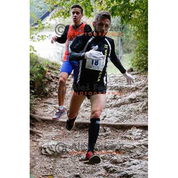 Massimiliano Di Gioia running during 34. Smarna gora mountain race, WMRA Grand Prix- Final on October 5, 2013 in Ljubljana, Slovenija 