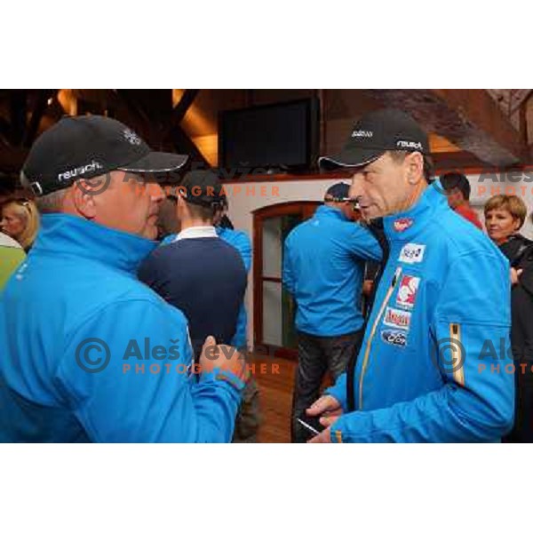 Dusan Blazic at official presentation of Slovenia ski team at Media day of Slovenia Ski Federation in Dvor Jezersek, Cerklje na Gorenjskem on October 10, 2013 