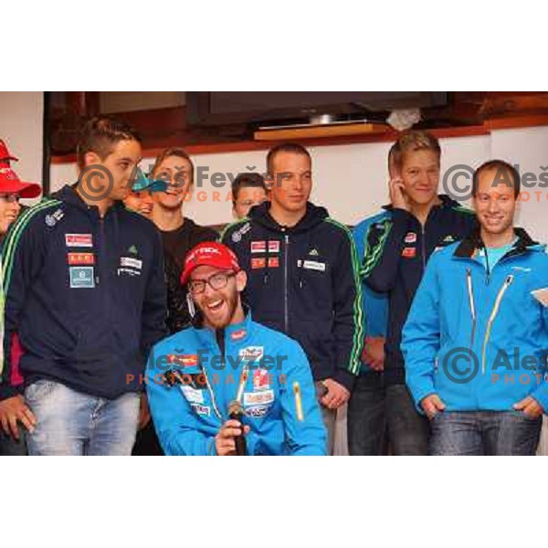 Gal Jakic at official presentation of Slovenia ski team at Media day of Slovenia Ski Federation in Dvor Jezersek, Cerklje na Gorenjskem on October 10, 2013 