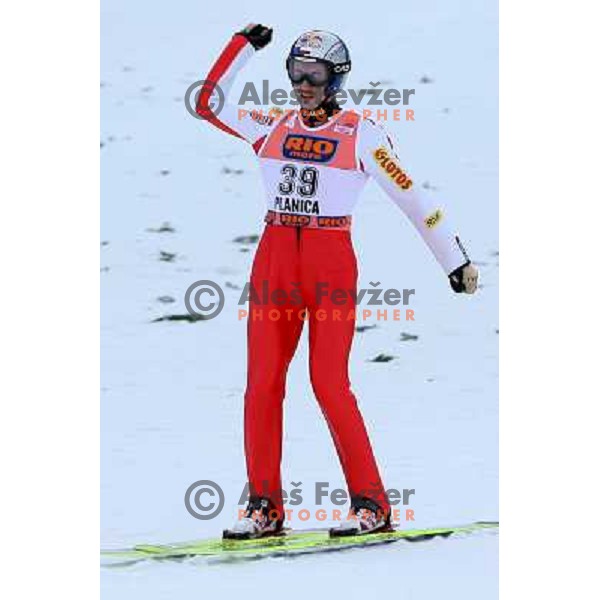 Adam Malysz in fiinal round of e-on ruhrgas FIS World cup in Ski jumping in Planica 23.2.2007, Slovenia