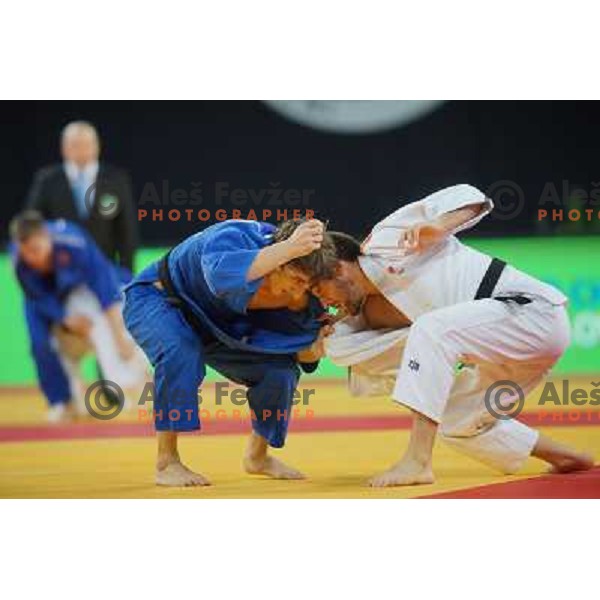 action during Judo World Championships Juniors in Arena Stozice, Ljubljana, Slovenia on October 24, 2013 