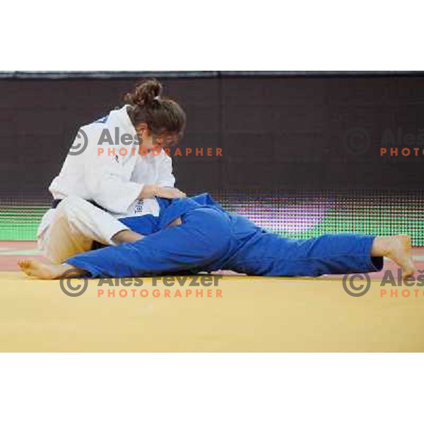 Manja Kropf of Slovenia in action during Judo World Championships Juniors in Arena Stozice, Ljubljana, Slovenia on October 24, 2013 