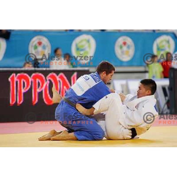 Igor Potparic of Slovenia in action during Judo World Championships Juniors in Arena Stozice, Ljubljana, Slovenia on October 24, 2013 