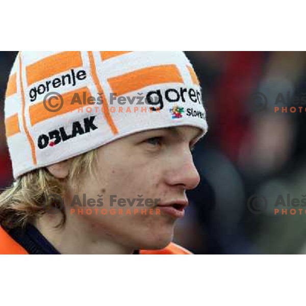 Luka Dolar in final round of e-on ruhrgas FIS World cup in Ski jumping in Planica 23.2.2007, Slovenia