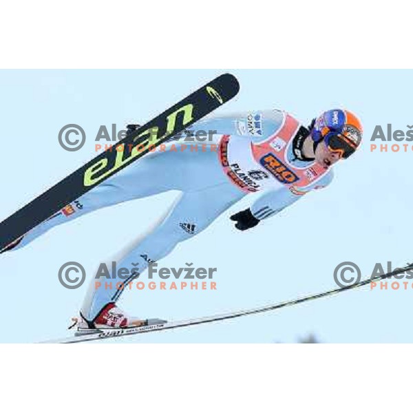 Sinkovec during first jump of e-on ruhrgas FIS World cup in Ski jumping in Planica 23.2.2007, Slovenia
