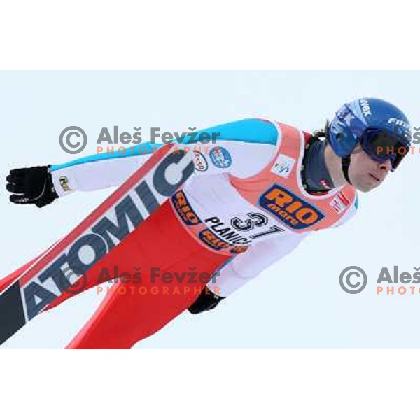 Matti Hautamaeki during first jump of e-on ruhrgas FIS World cup in Ski jumping in Planica 23.2.2007, Slovenia