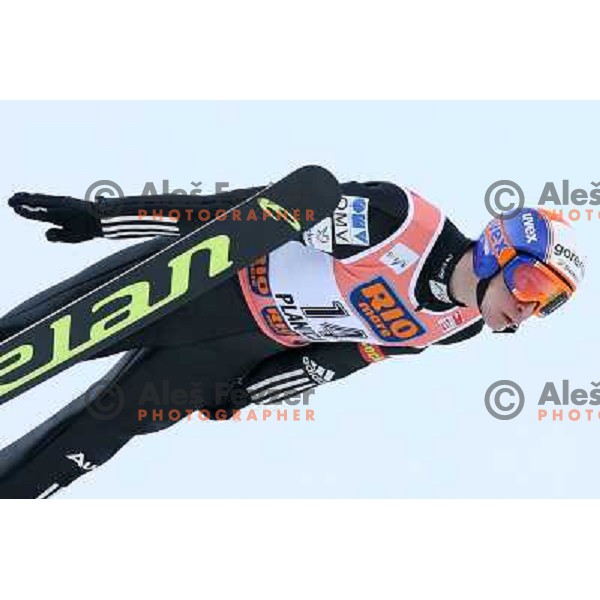 Robert Kranjec during first jump of e-on ruhrgas FIS World cup in Ski jumping in Planica 23.2.2007, Slovenia