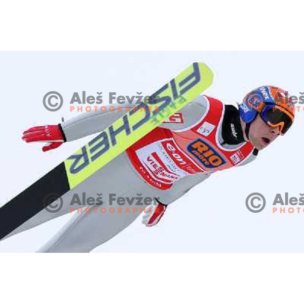 Anders Jacobsen during first jump of e-on ruhrgas FIS World cup in Ski jumping in Planica 23.2.2007, Slovenia