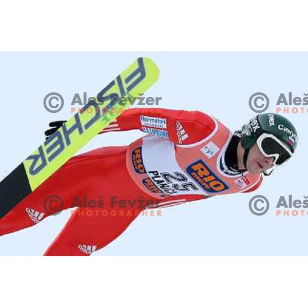 Dmitry Ipatov during first jump of e-on ruhrgas FIS World cup in Ski jumping in Planica 23.2.2007, Slovenia