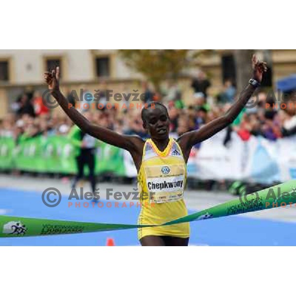 Caroline Chepkwony during 18th Ljubljana Marathon 2013 in Ljubljana, Slovenia on October 27th, 2013 