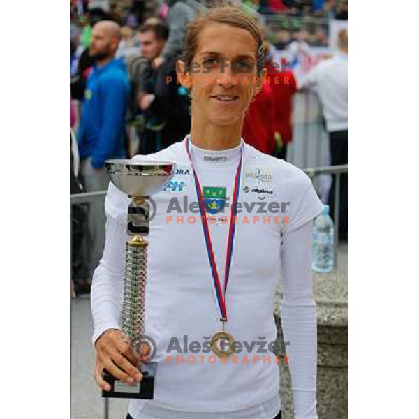 Zana Jereb during 18th Ljubljana Marathon 2013 in Ljubljana, Slovenia on October 27th, 2013 