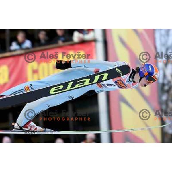 Sinkovec during first jump of e-on ruhrgas FIS World cup in Ski jumping in Planica 23.2.2007, Slovenia