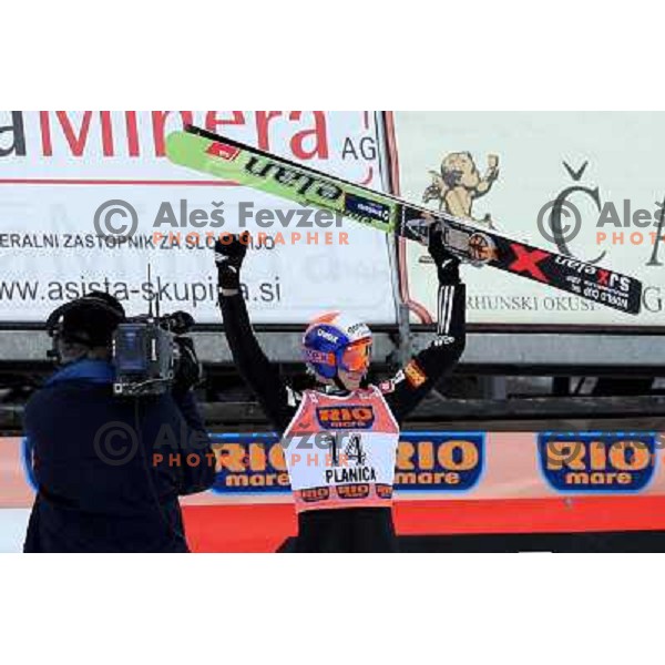 Robert Kranjec in final round of e-on ruhrgas FIS World cup in Ski jumping in Planica 23.2.2007, Slovenia