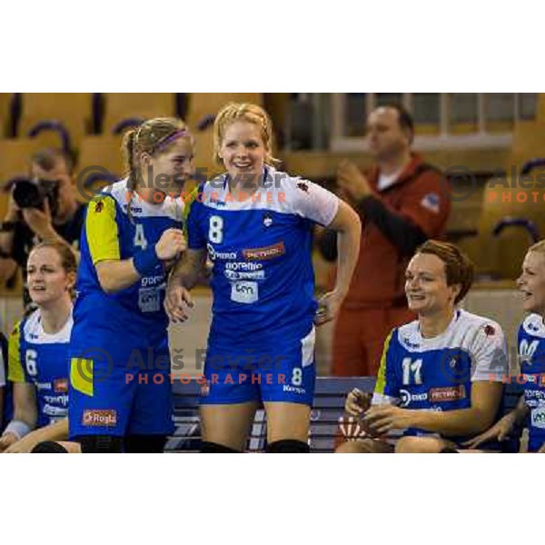 Neza Mitrusevska in action during handball match Slovenia - Serbia, EHF Euro 2014 Qualifying match,Hala Tivoli, Ljubljana, Slovenia, 27.10.2013 