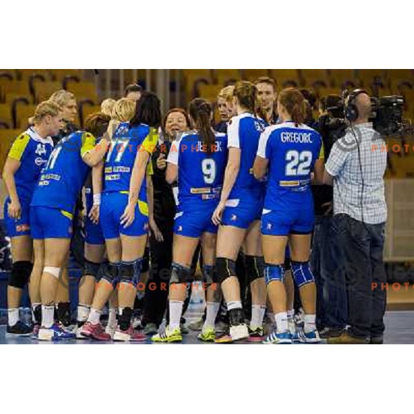 Marta Bon during handball match Slovenia - Serbia, EHF Euro 2014 Qualifying match,Hala Tivoli, Ljubljana, Slovenia, 27.10.2013 