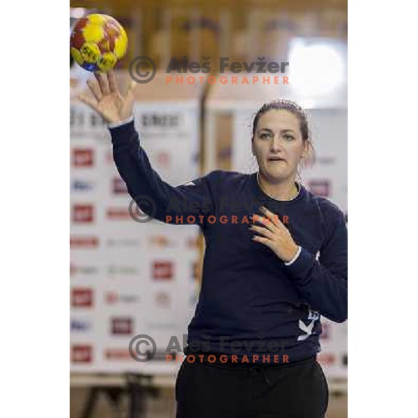 Branka Zec in action during handball match Slovenia - Serbia, EHF Euro 2014 Qualifying match,Hala Tivoli, Ljubljana, Slovenia, 27.10.2013 