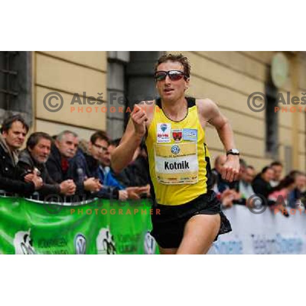 Robert Kotnik of Slovenia during 18th Ljubljana Marathon 2013 in Ljubljana, Slovenia on October 27th, 2013 