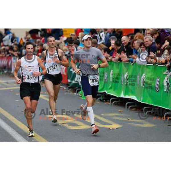 Runners during 18th Ljubljana Marathon 2013 in Ljubljana, Slovenia on October 27th, 2013 